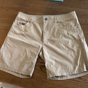 Kuhl Men's Light Tan Flat Front Shorts